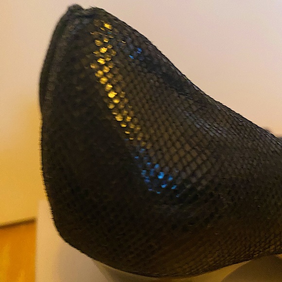 Anne Klein Black Sparkle Open Toe Heels - size 9.5 - Picture 6 of 6